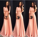 Summer New Style Three-Quarter Sleeve Dress, European And American Women'S Foreign Trade Dress