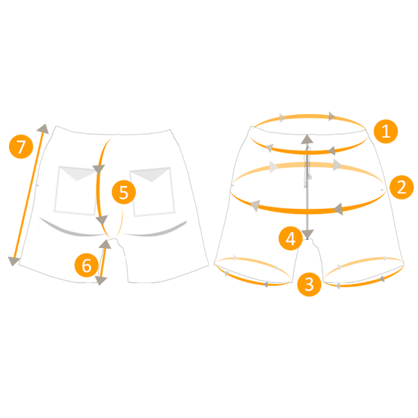 Shorts size guide